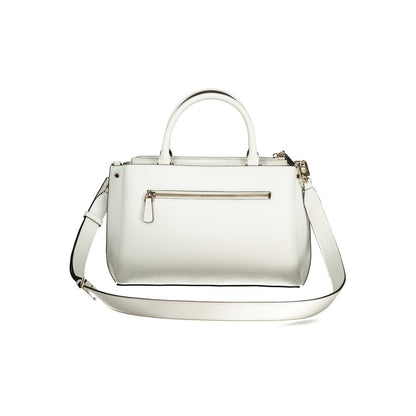 White Polyurethane Women Handbag