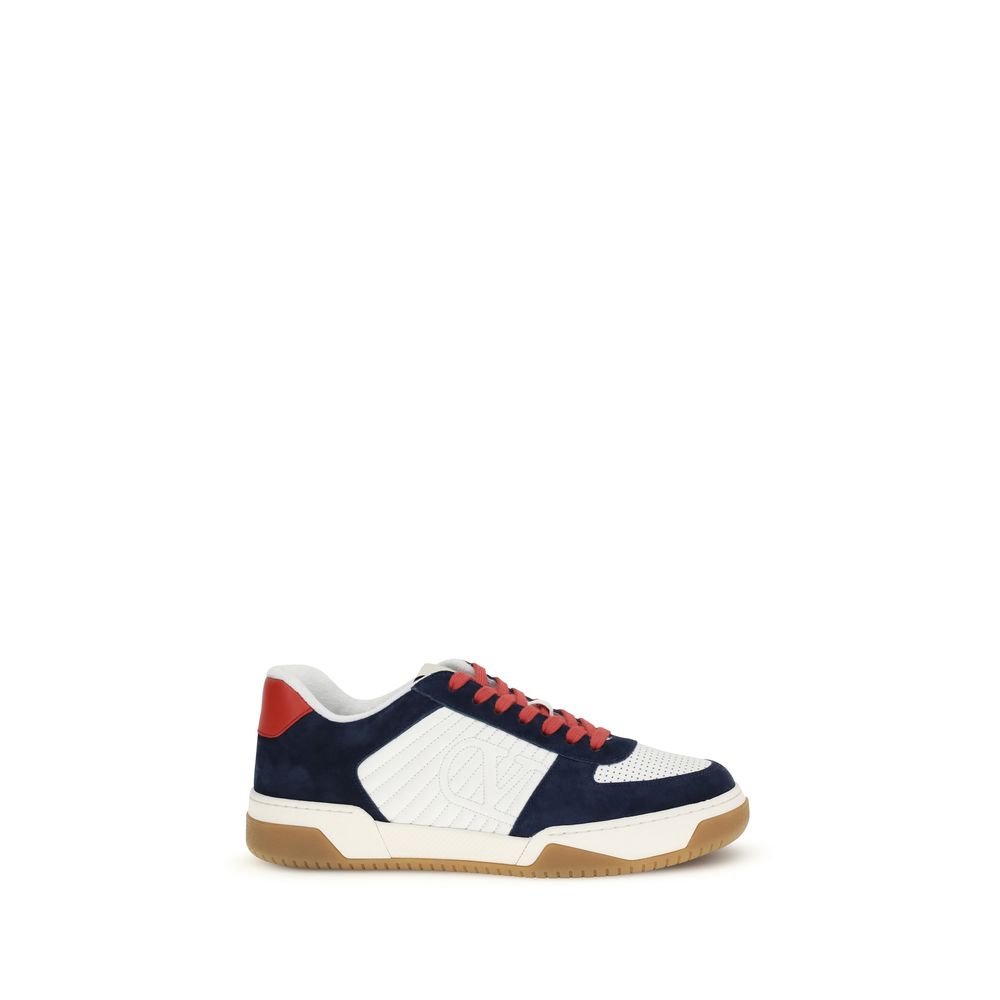 Multicolor Calf Leather Bos Taurus Athletic Sneakers