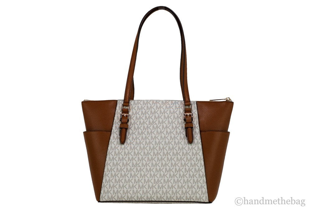Michael Kors Michael Kors Women Leather Shoulder Tote Bag Purse Handbag+Double Zipper Wallet