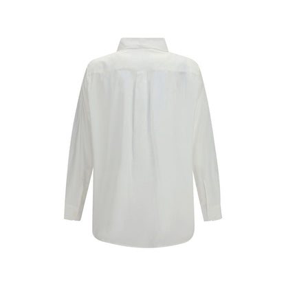 White Cotton Pattern Shirt