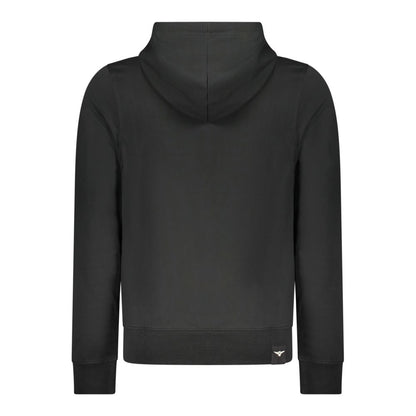 Black Cotton Men's Hoodie