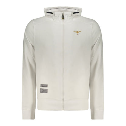 White Cotton Men's Hoodie