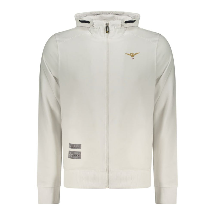 White Cotton Men's Hoodie