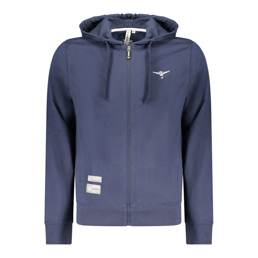 Black Cotton Men Sweatshirt