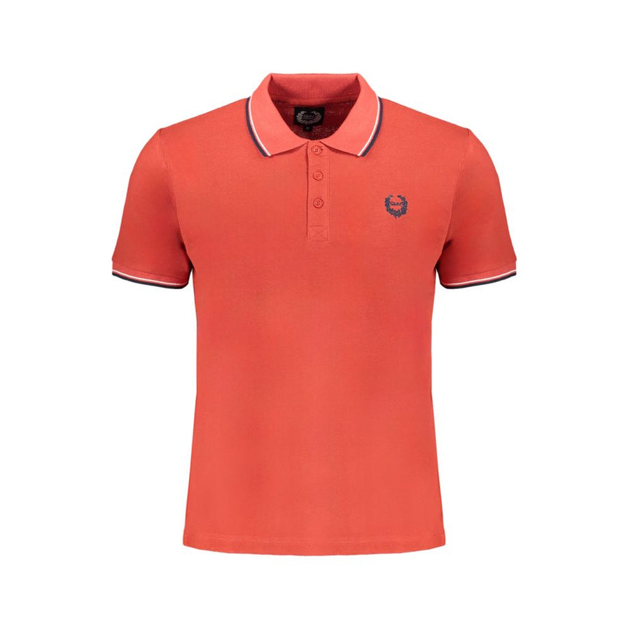Red Cotton Men's Polo Shirt