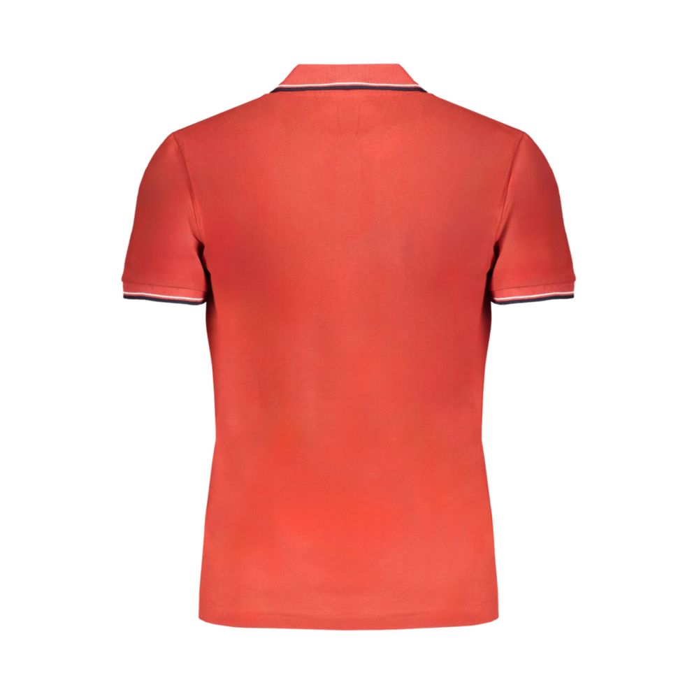 Red Cotton Men's Polo Shirt