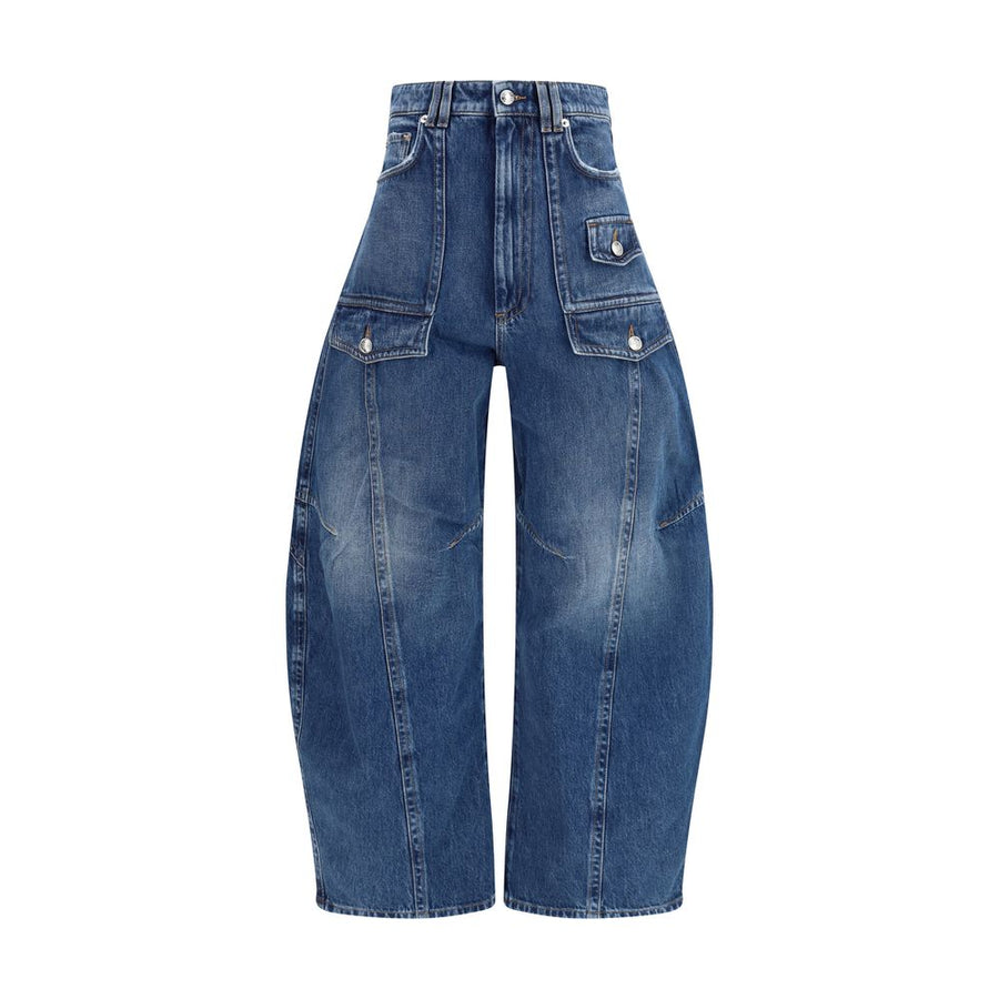 Blue Cotton Jeans Denim