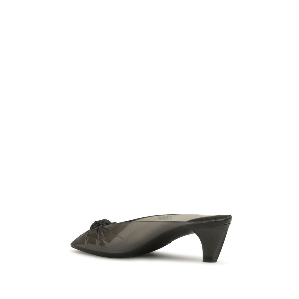 Gray Rubber Mules