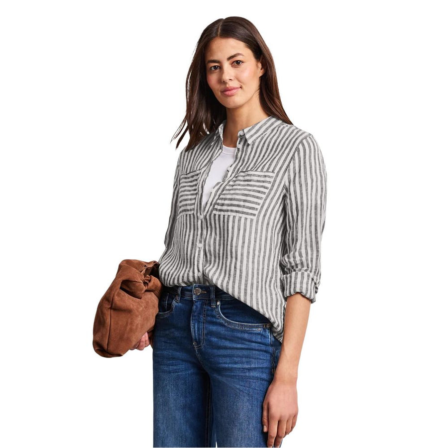 Brown Linen Blouse