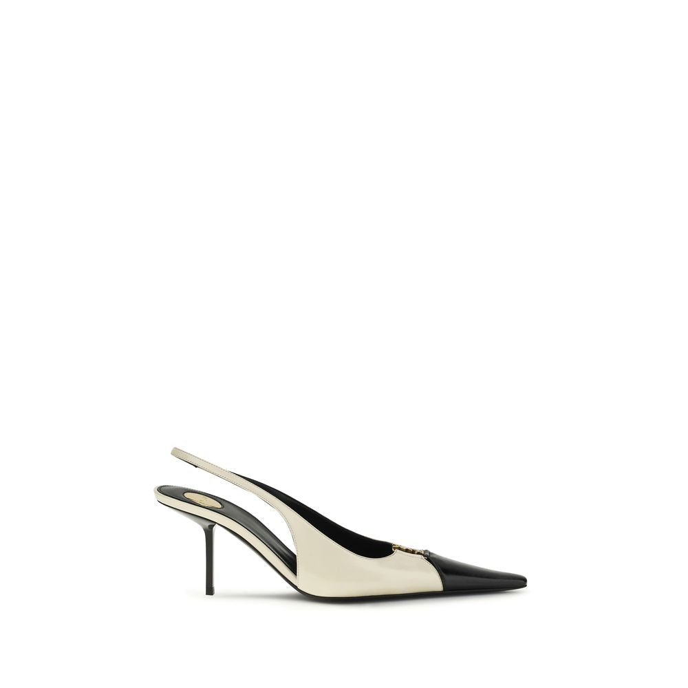 Beige Calf Leather Bos Taurus High Heel Pumps