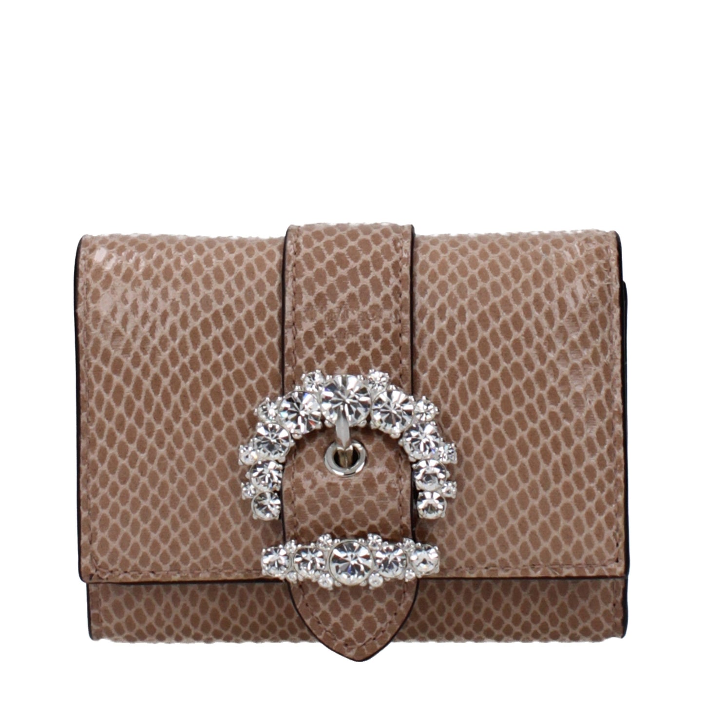 Beige Leather Wallet
