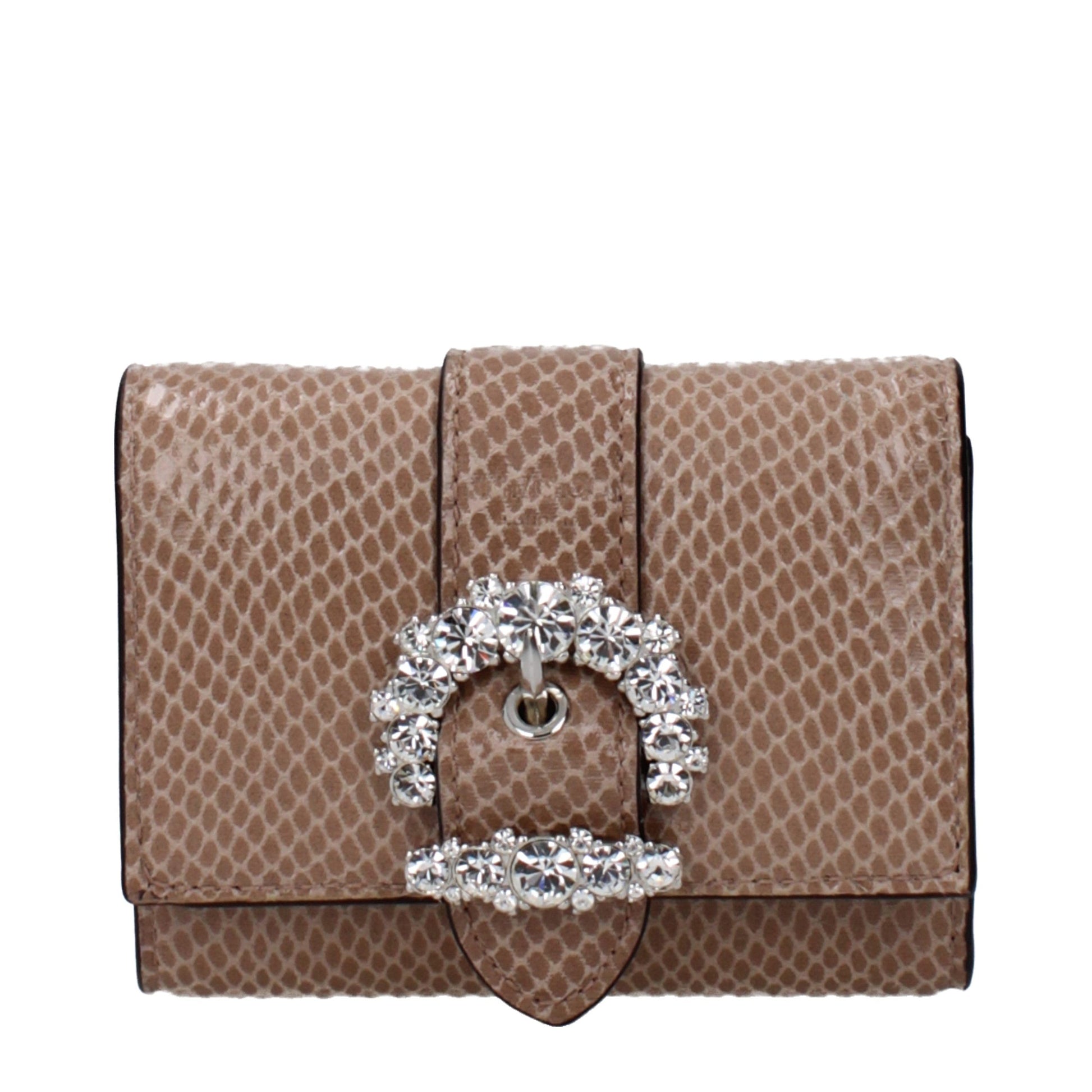 Beige Leather Wallet