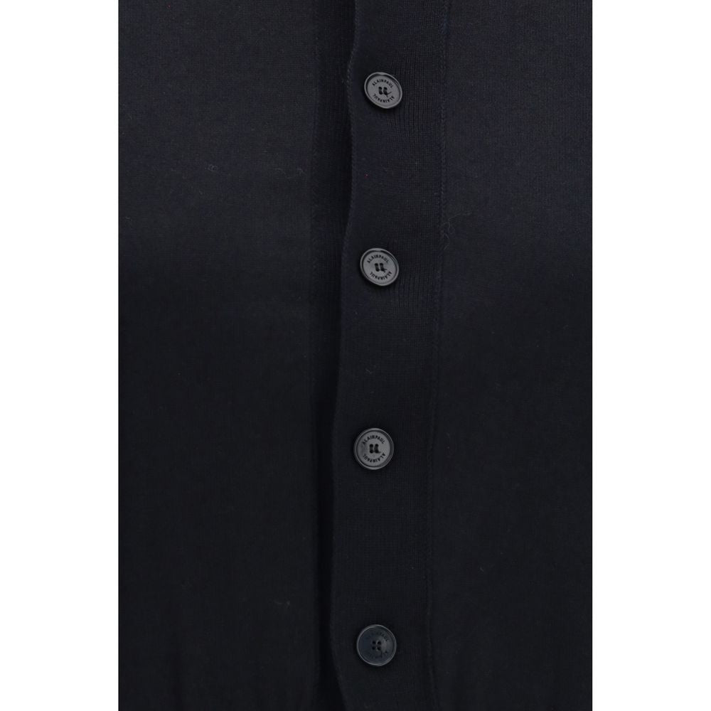 Black Cotton Cardigan