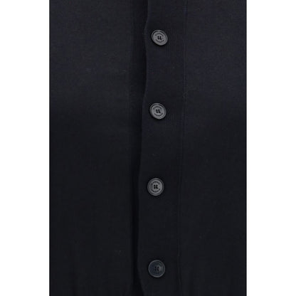 Black Cotton Cardigan