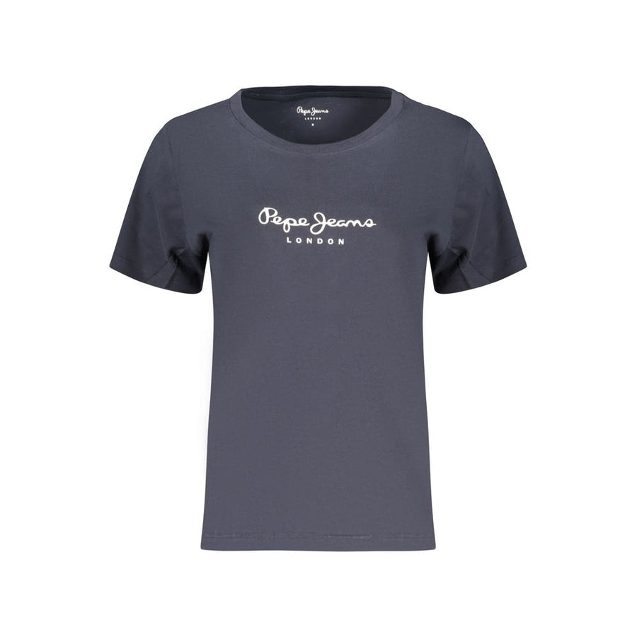 Blue Cotton Women's T-Shirt
