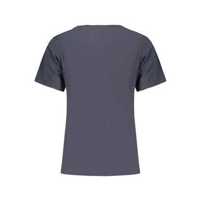 Blue Cotton Women's T-Shirt