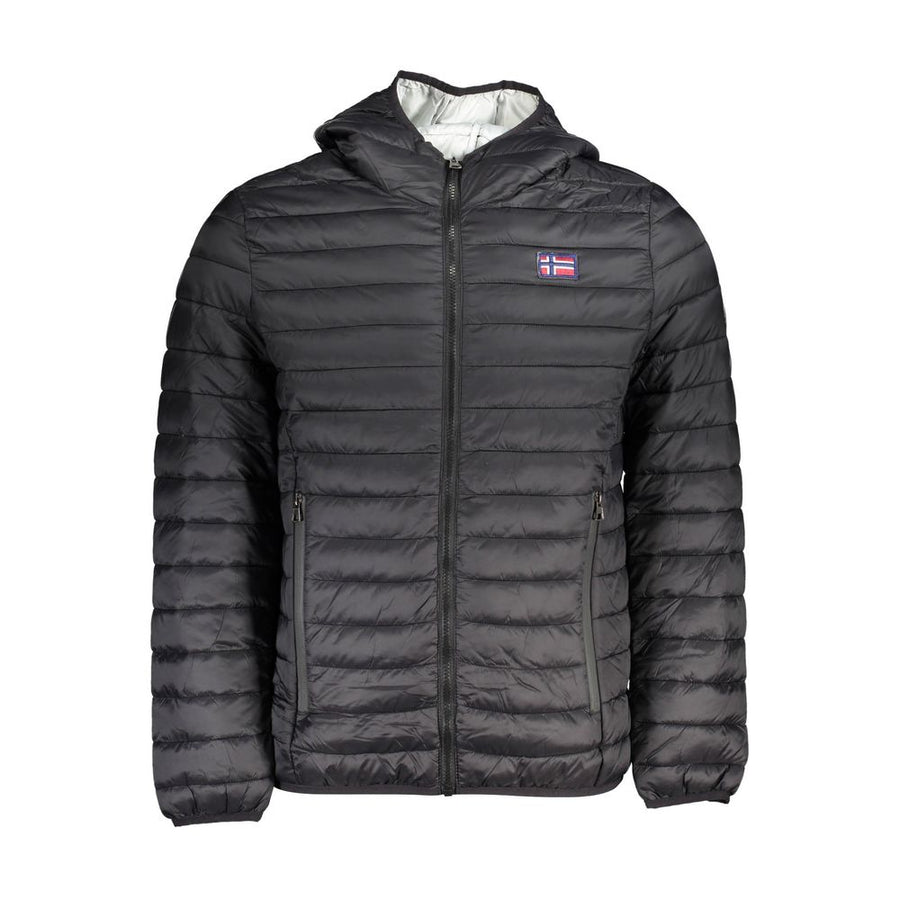 Black Polyamide Men's Jacket