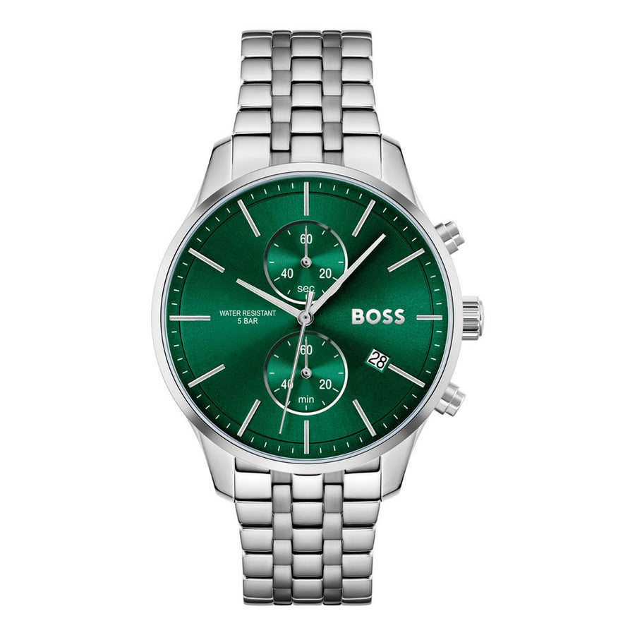 Gray Stainless Steel Dress Watch