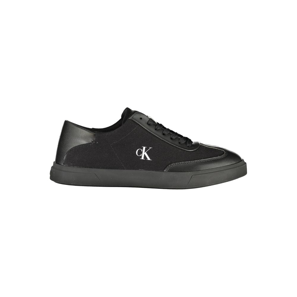 Black Polyester Women Sneaker