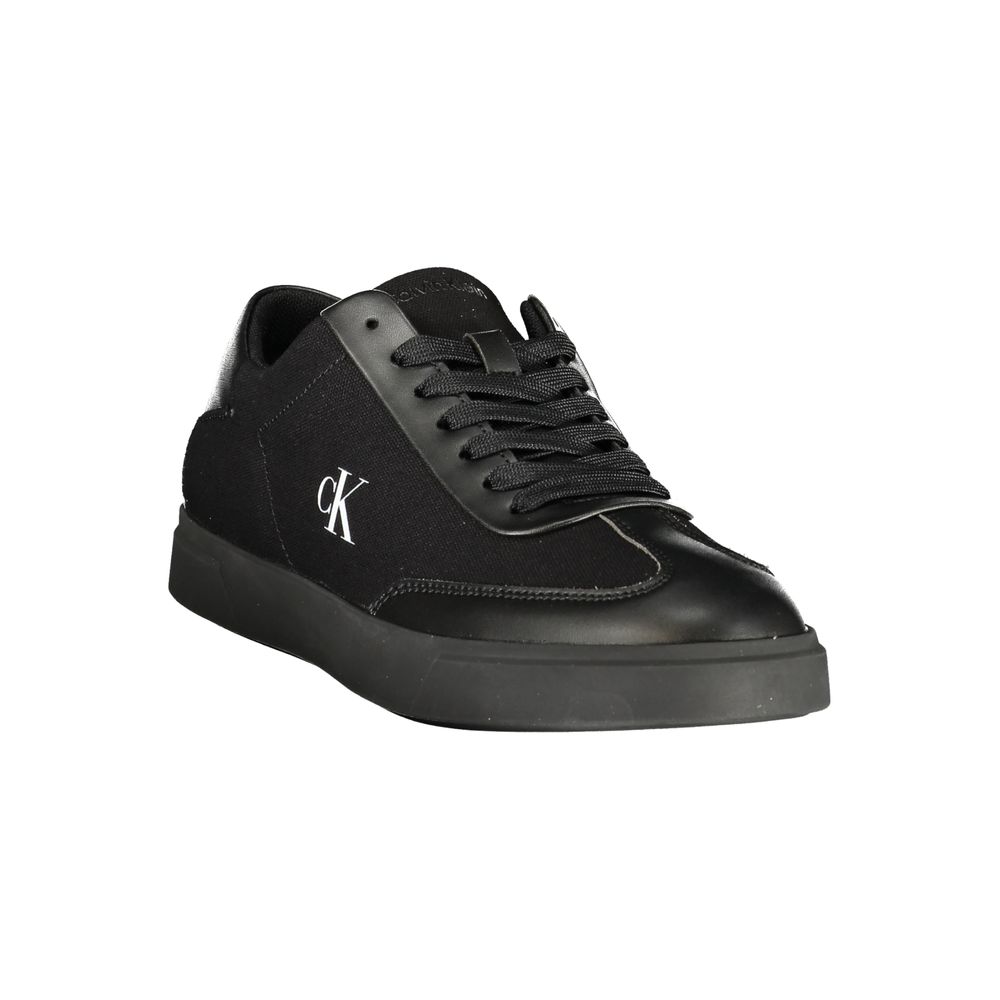Black Polyester Women Sneaker