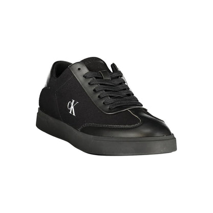 Black Polyester Women Sneaker