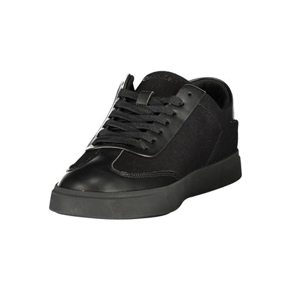 Black Polyester Women Sneaker