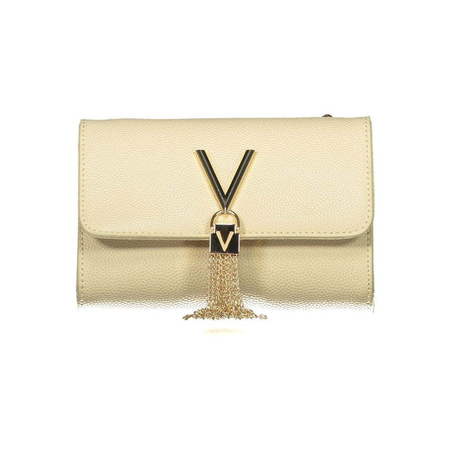 Beige Polyurethane Women's Bag
