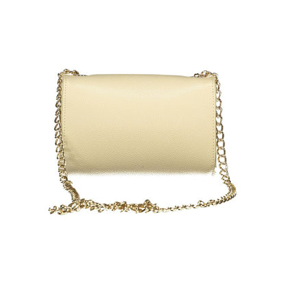 Beige Polyurethane Women's Bag