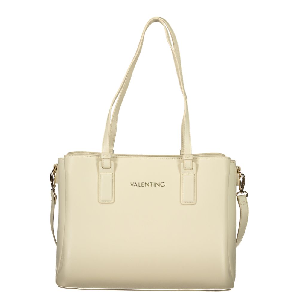 Beige Polyethylene Handbag