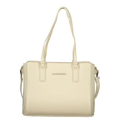 Beige Polyethylene Handbag