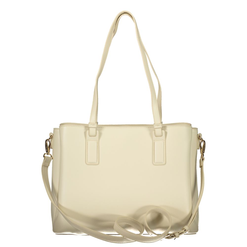 Beige Polyethylene Handbag