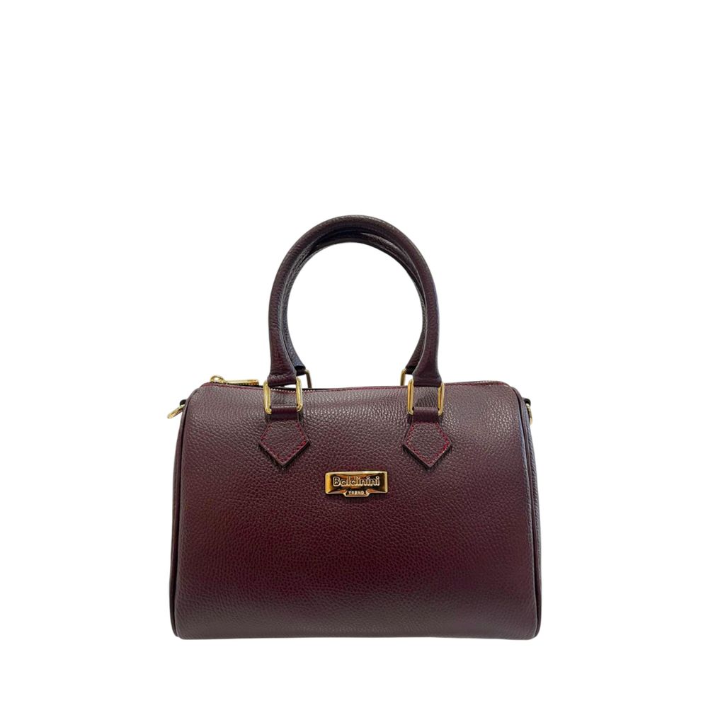 Red Leather Women Handbag