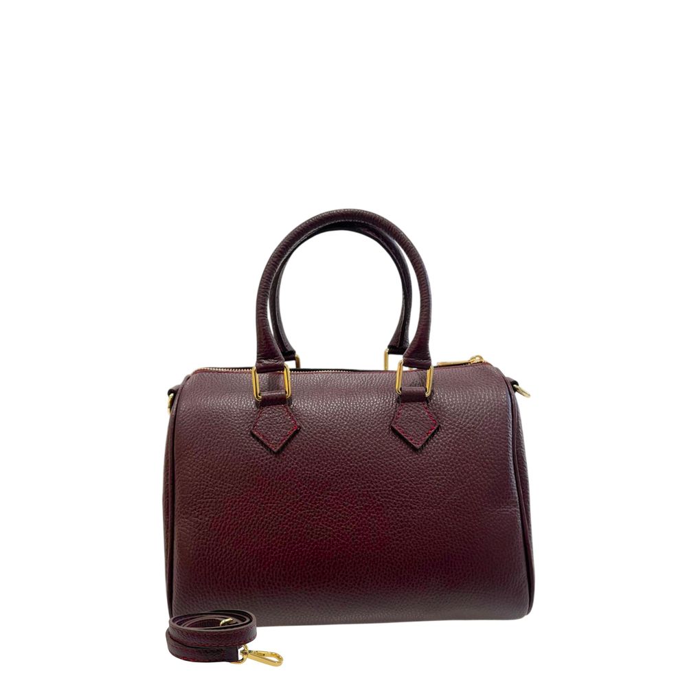 Red Leather Women Handbag