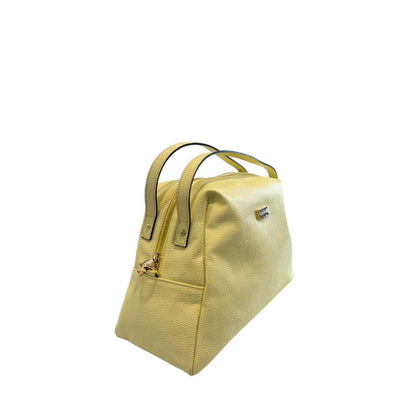 Yellow Leather Women Shoulder Bag