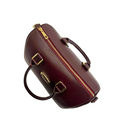 Red Leather Women Handbag