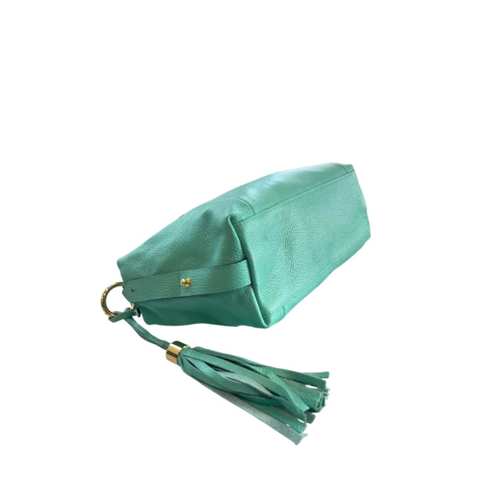 Green Leather Women's Handbag