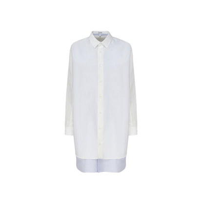 White Cotton Casual Dress