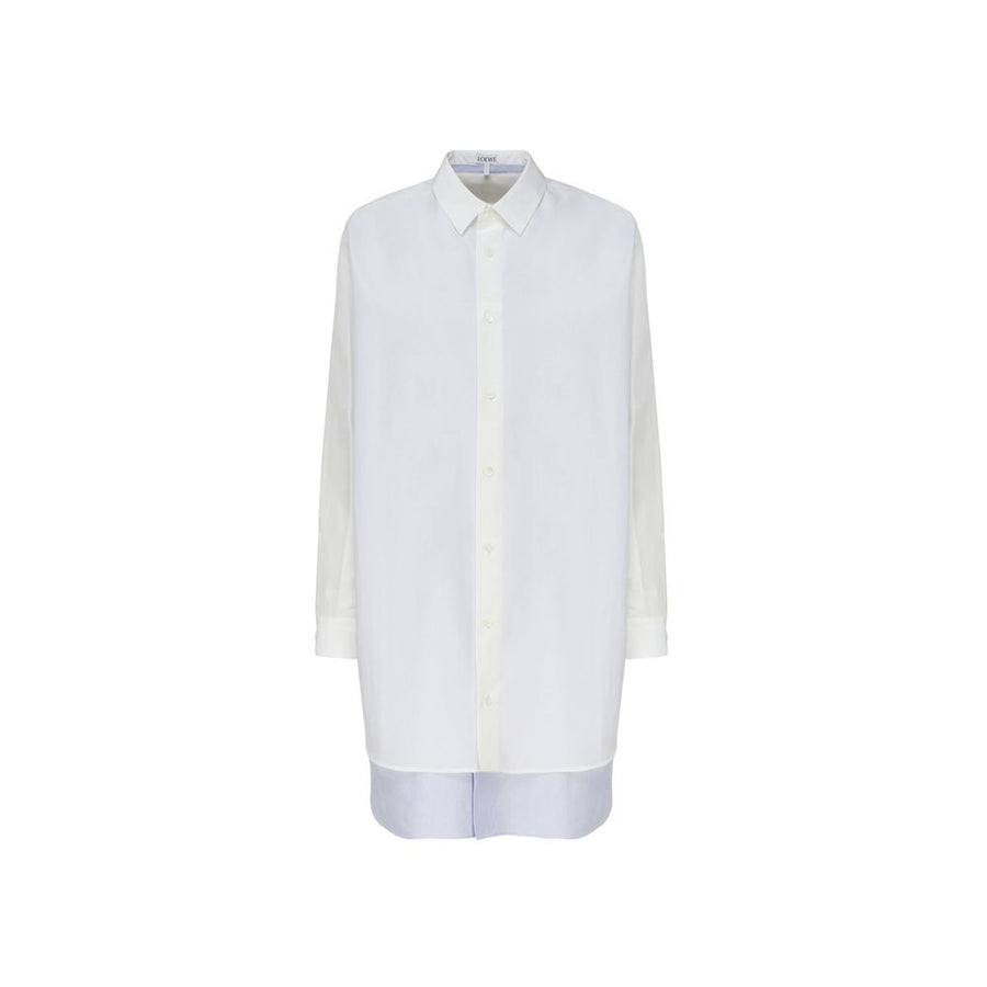 White Cotton Casual Dress
