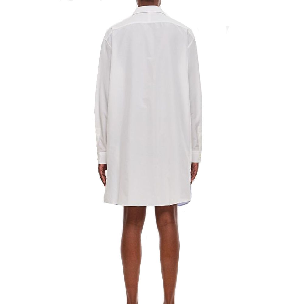 White Cotton Casual Dress