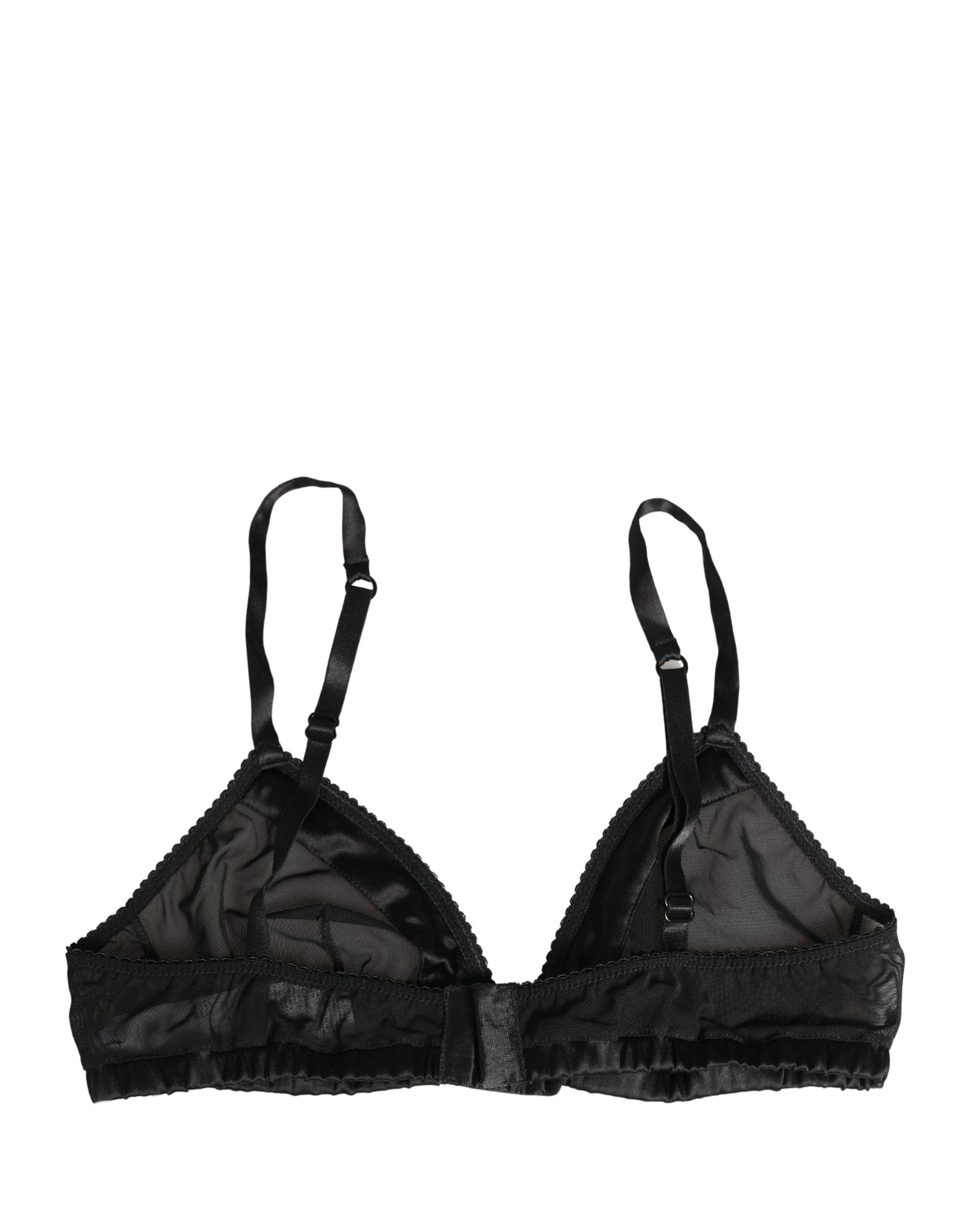 Black Nylon Stretch Soft Cup Brassiere Underwear
