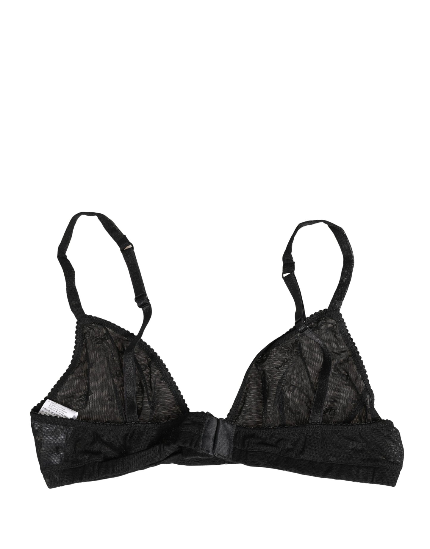 Black Nylon Stretch Soft Cup Brassiere Underwear