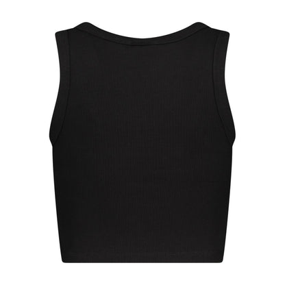 Black Viscose Women's Tank Top