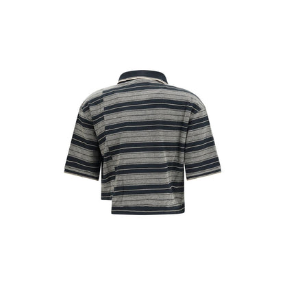 Black Cotton Polo Shirt