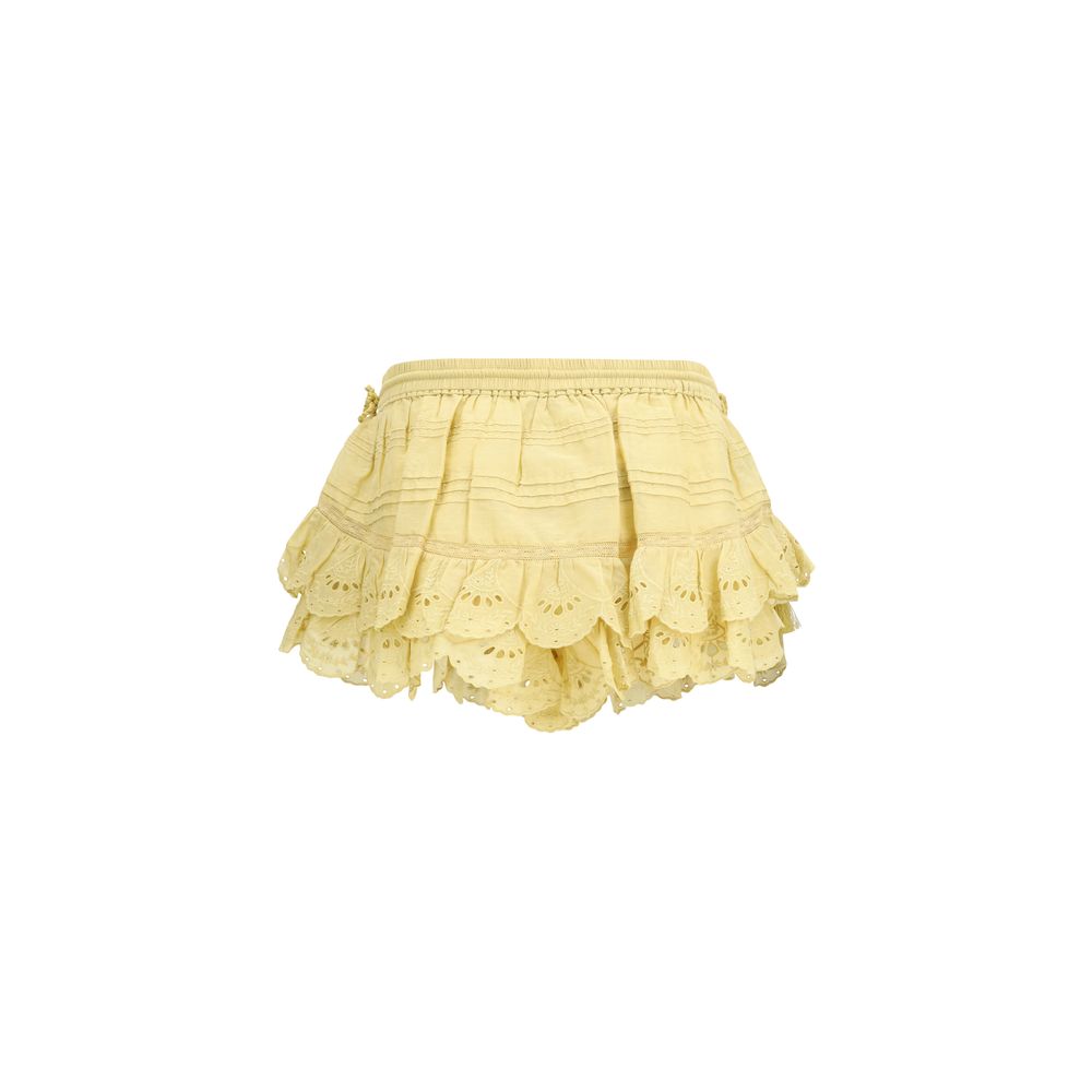 Bicolor Cotton Bermuda Shorts
