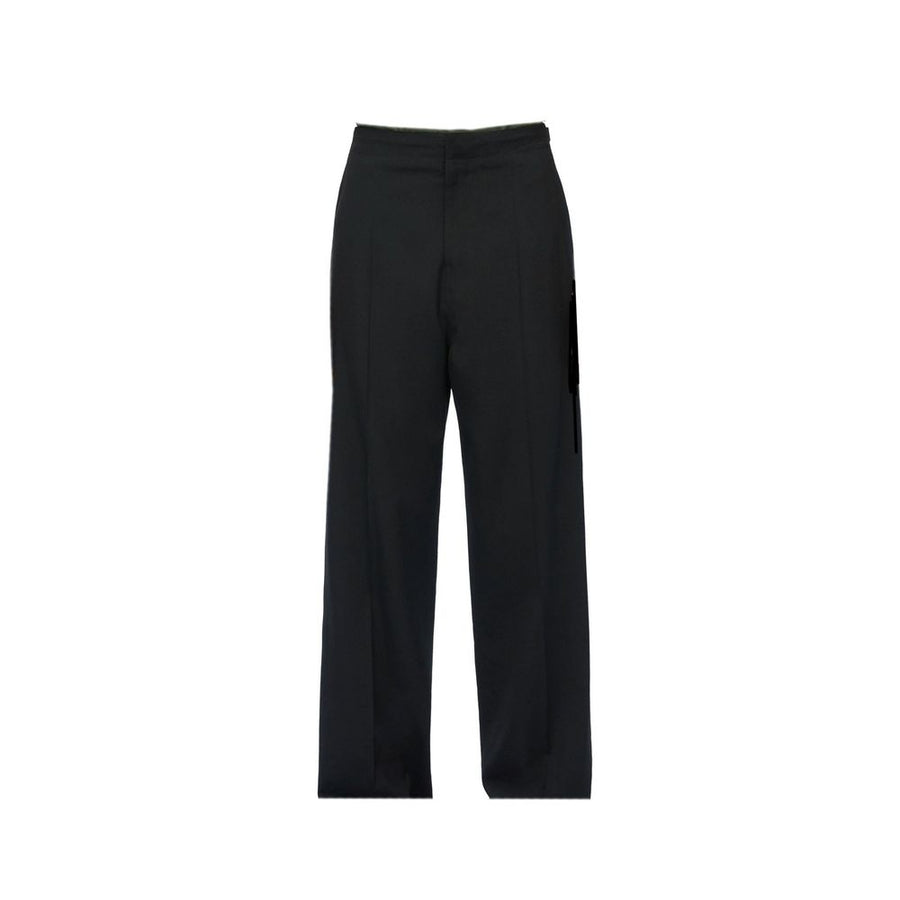 Black Wool Casual Pants