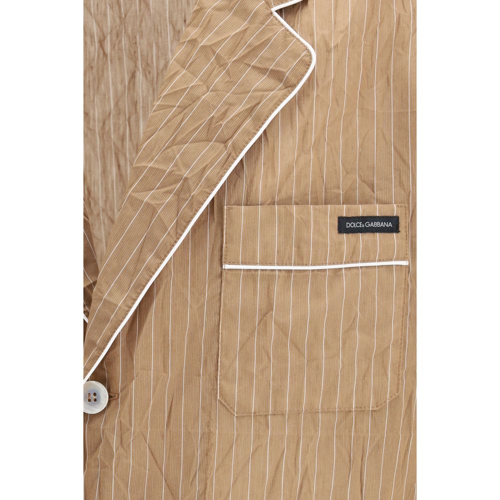 Beige Linen Robe