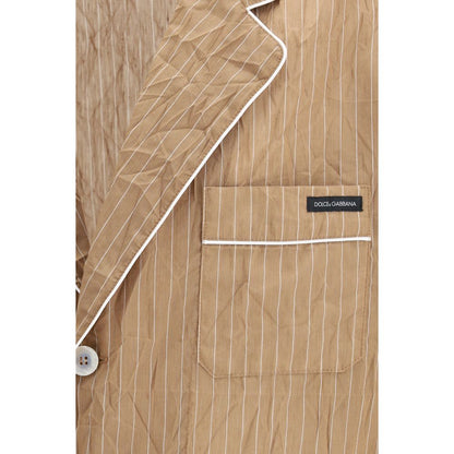 Beige Linen Robe