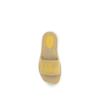 Beige Lamb Ovis Aries Aries Flat Sandals