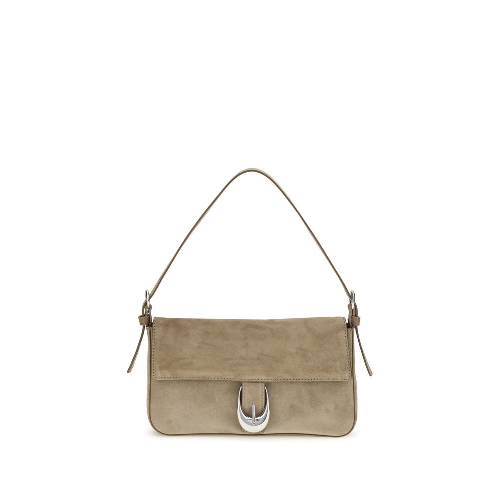 Beige Calf Leather Bos Taurus Shoulder Bag