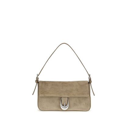 Beige Calf Leather Bos Taurus Shoulder Bag